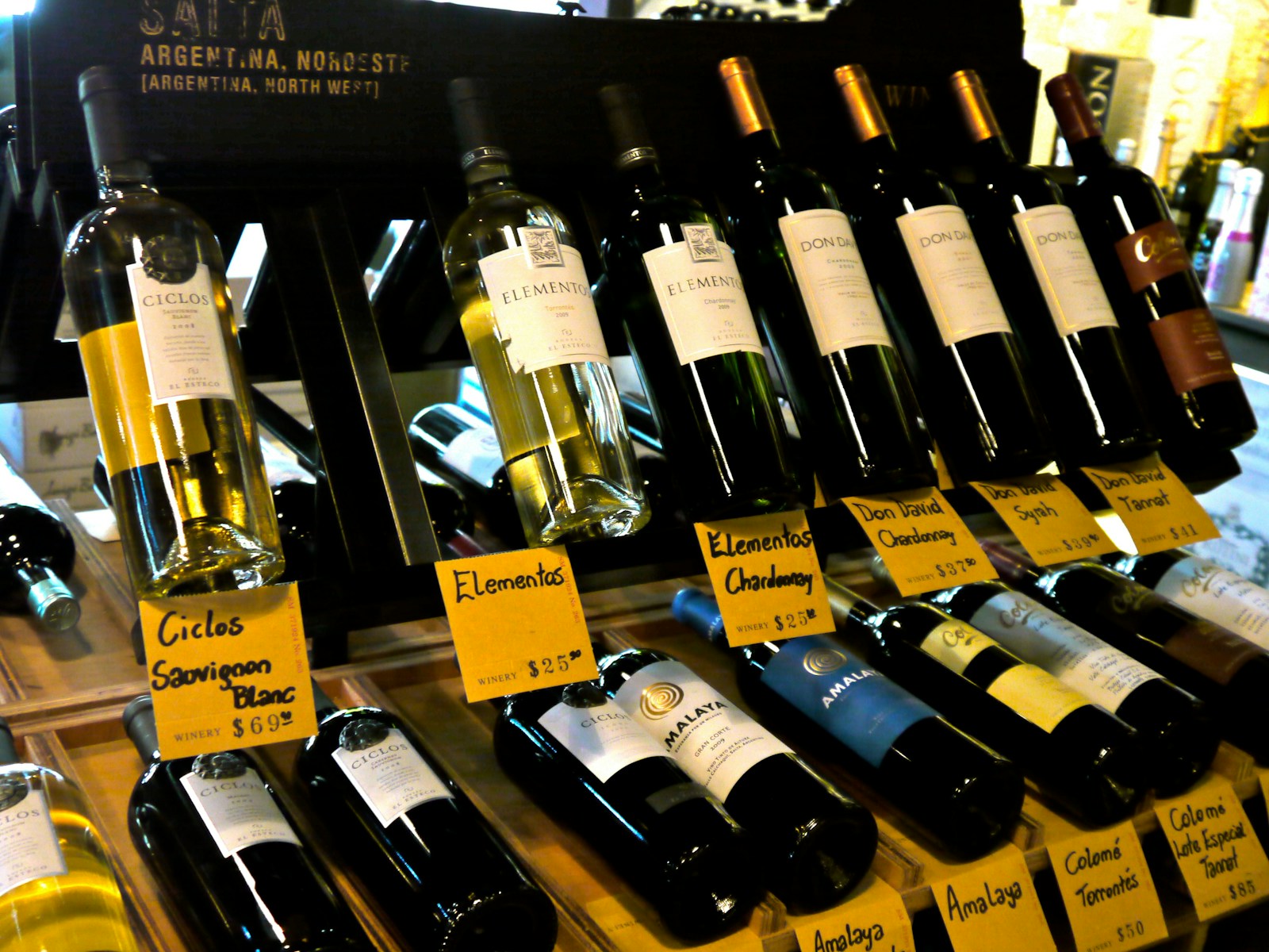 a number of bottles of wine on a table